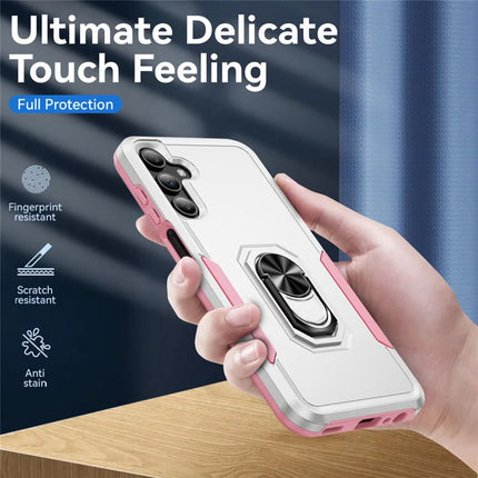 For Samsung Galaxy A15 5G / A15 4G Case Military Grade Ring Kickstand PC+TPU Phone Cover
