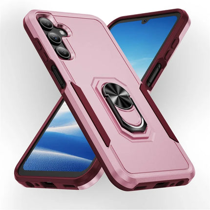 For Samsung Galaxy A15 5G / A15 4G Case Military Grade Ring Kickstand PC+TPU Phone Cover