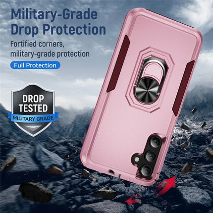 For Samsung Galaxy A15 5G / A15 4G Case Military Grade Ring Kickstand PC+TPU Phone Cover