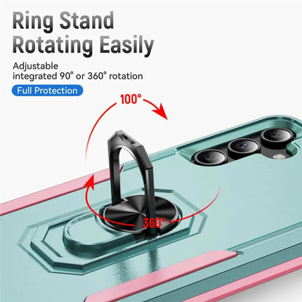 For Samsung Galaxy A15 5G / A15 4G Case Military Grade Ring Kickstand PC+TPU Phone Cover