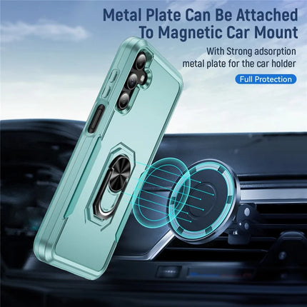 For Samsung Galaxy A15 5G / A15 4G Case Military Grade Ring Kickstand PC+TPU Phone Cover