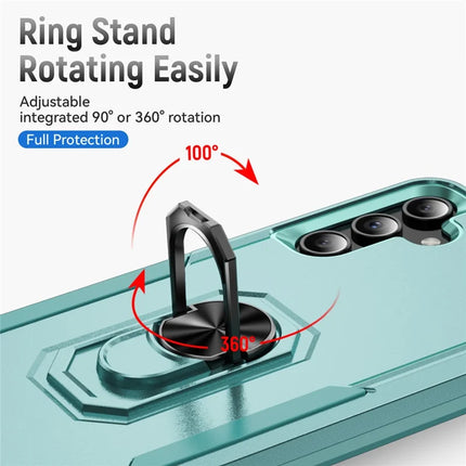For Samsung Galaxy A15 5G / A15 4G Case Military Grade Ring Kickstand PC+TPU Phone Cover
