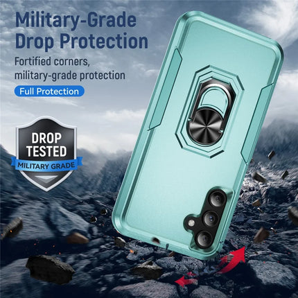 For Samsung Galaxy A15 5G / A15 4G Case Military Grade Ring Kickstand PC+TPU Phone Cover