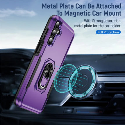 For Samsung Galaxy A15 5G / A15 4G Case Military Grade Ring Kickstand PC+TPU Phone Cover