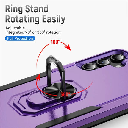For Samsung Galaxy A15 5G / A15 4G Case Military Grade Ring Kickstand PC+TPU Phone Cover