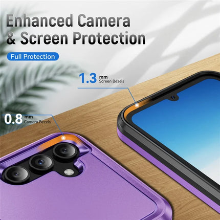 For Samsung Galaxy A15 5G / A15 4G Case Military Grade Ring Kickstand PC+TPU Phone Cover