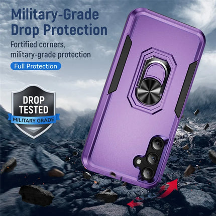 For Samsung Galaxy A15 5G / A15 4G Case Military Grade Ring Kickstand PC+TPU Phone Cover