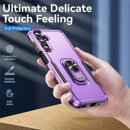 For Samsung Galaxy A16 5G  /  4G Case Military Grade Ring Kickstand PC + TPU Phone Cover
