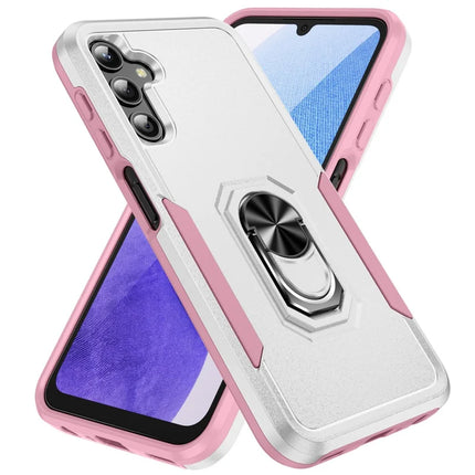 For Samsung Galaxy A25 5G (Global) (161.0 x 76.5 x 8.3mm) Case Military Grade Ring Kickstand PC+TPU Phone Cover