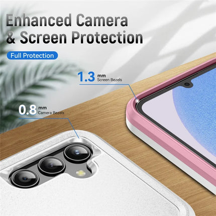 For Samsung Galaxy A25 5G (Global) (161.0 x 76.5 x 8.3mm) Case Military Grade Ring Kickstand PC+TPU Phone Cover