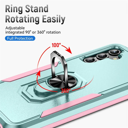 For Samsung Galaxy A25 5G (Global) (161.0 x 76.5 x 8.3mm) Case Military Grade Ring Kickstand PC+TPU Phone Cover