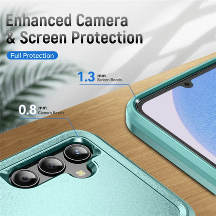 For Samsung Galaxy A25 5G (Global) (161.0 x 76.5 x 8.3mm) Case Military Grade Ring Kickstand PC+TPU Phone Cover