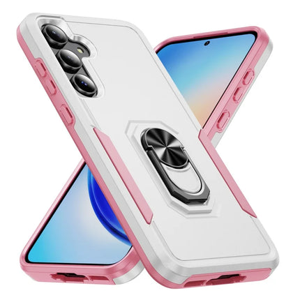 For Samsung Galaxy A55 5G  /  A35 5G Case Military Grade Ring Kickstand PC + TPU Phone Cover