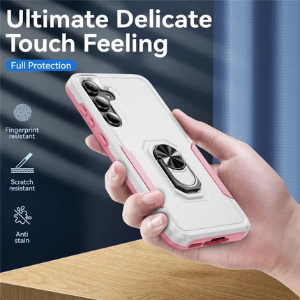 For Samsung Galaxy A55 5G  /  A35 5G Case Military Grade Ring Kickstand PC + TPU Phone Cover