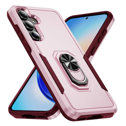 For Samsung Galaxy A55 5G  /  A35 5G Case Military Grade Ring Kickstand PC + TPU Phone Cover