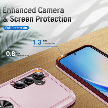 For Samsung Galaxy A55 5G  /  A35 5G Case Military Grade Ring Kickstand PC + TPU Phone Cover