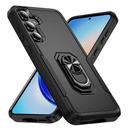 For Samsung Galaxy A55 5G  /  A35 5G Case Military Grade Ring Kickstand PC + TPU Phone Cover