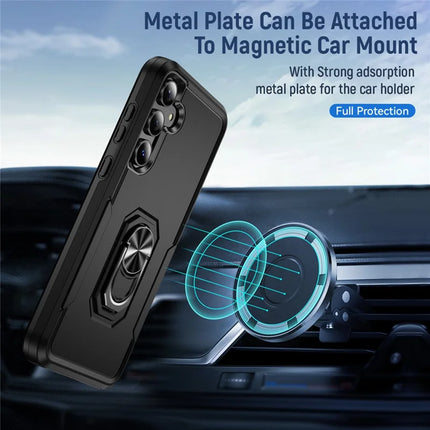 For Samsung Galaxy A55 5G  /  A35 5G Case Military Grade Ring Kickstand PC + TPU Phone Cover