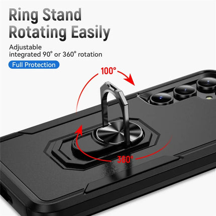 For Samsung Galaxy A55 5G  /  A35 5G Case Military Grade Ring Kickstand PC + TPU Phone Cover