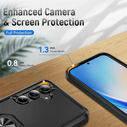 For Samsung Galaxy A55 5G  /  A35 5G Case Military Grade Ring Kickstand PC + TPU Phone Cover