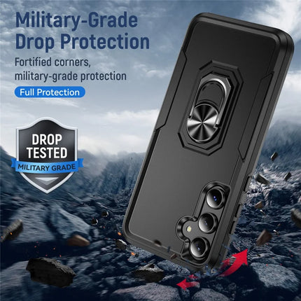 For Samsung Galaxy A55 5G  /  A35 5G Case Military Grade Ring Kickstand PC + TPU Phone Cover