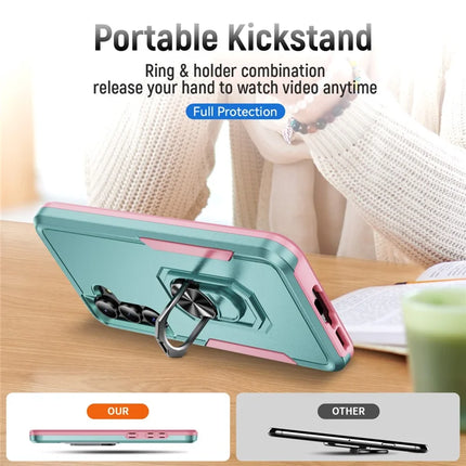 For Samsung Galaxy A55 5G  /  A35 5G Case Military Grade Ring Kickstand PC + TPU Phone Cover