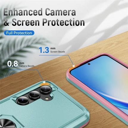 For Samsung Galaxy A55 5G  /  A35 5G Case Military Grade Ring Kickstand PC + TPU Phone Cover