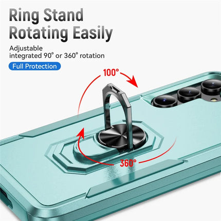 For Samsung Galaxy A55 5G  /  A35 5G Case Military Grade Ring Kickstand PC + TPU Phone Cover