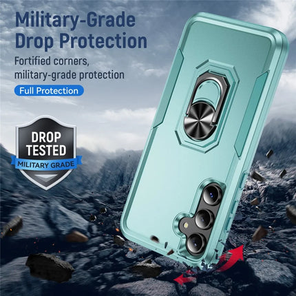 For Samsung Galaxy A55 5G  /  A35 5G Case Military Grade Ring Kickstand PC + TPU Phone Cover