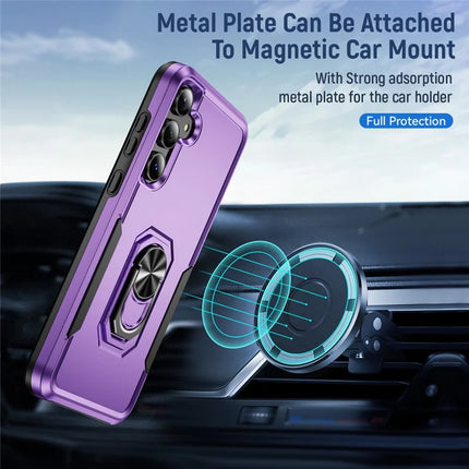 For Samsung Galaxy A55 5G  /  A35 5G Case Military Grade Ring Kickstand PC + TPU Phone Cover