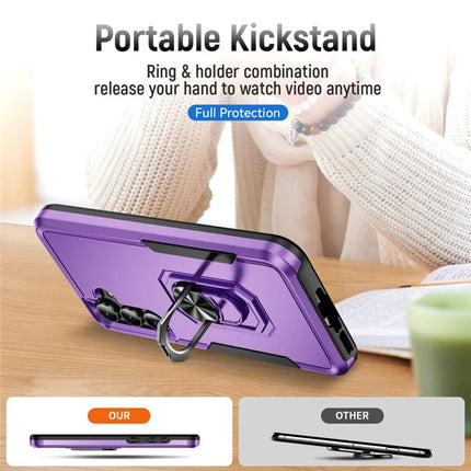 For Samsung Galaxy A55 5G  /  A35 5G Case Military Grade Ring Kickstand PC + TPU Phone Cover