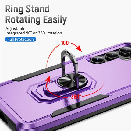 For Samsung Galaxy A55 5G  /  A35 5G Case Military Grade Ring Kickstand PC + TPU Phone Cover