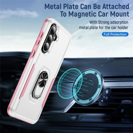 For Samsung Galaxy A36 5G Case Military Grade Ring Kickstand PC+TPU Phone Cover