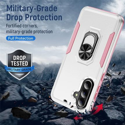 For Samsung Galaxy A36 5G Case Military Grade Ring Kickstand PC+TPU Phone Cover