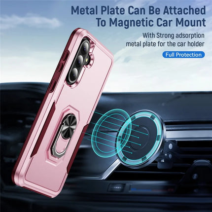 For Samsung Galaxy A36 5G Case Military Grade Ring Kickstand PC+TPU Phone Cover