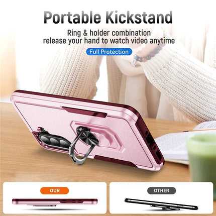 For Samsung Galaxy A36 5G Case Military Grade Ring Kickstand PC+TPU Phone Cover