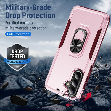 For Samsung Galaxy A36 5G Case Military Grade Ring Kickstand PC+TPU Phone Cover