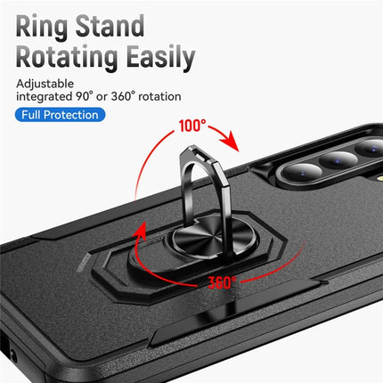 For Samsung Galaxy A36 5G Case Military Grade Ring Kickstand PC+TPU Phone Cover