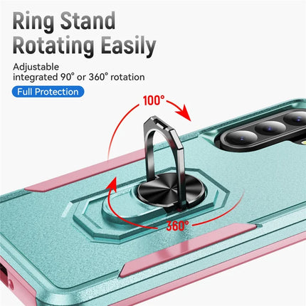 For Samsung Galaxy A36 5G Case Military Grade Ring Kickstand PC+TPU Phone Cover