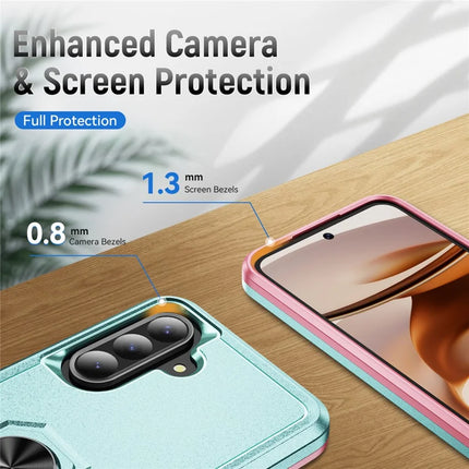 For Samsung Galaxy A36 5G Case Military Grade Ring Kickstand PC+TPU Phone Cover