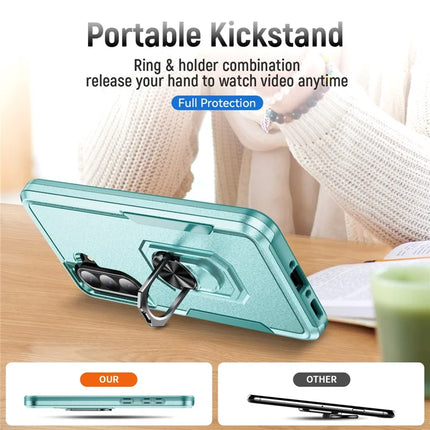 For Samsung Galaxy A36 5G Case Military Grade Ring Kickstand PC+TPU Phone Cover