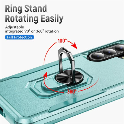 For Samsung Galaxy A36 5G Case Military Grade Ring Kickstand PC+TPU Phone Cover