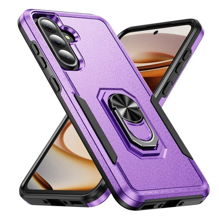 For Samsung Galaxy A36 5G Case Military Grade Ring Kickstand PC+TPU Phone Cover