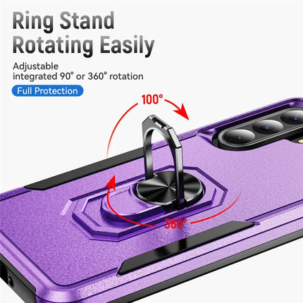 For Samsung Galaxy A36 5G Case Military Grade Ring Kickstand PC+TPU Phone Cover