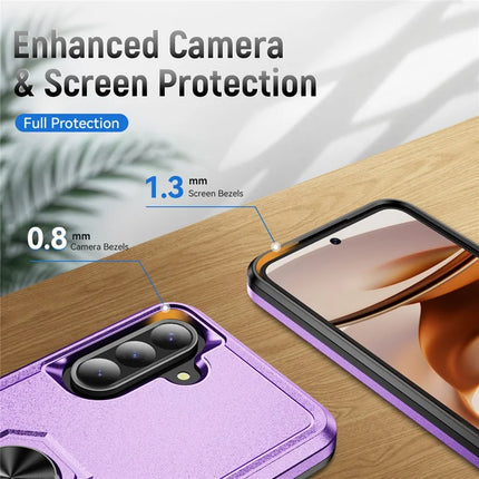 For Samsung Galaxy A36 5G Case Military Grade Ring Kickstand PC+TPU Phone Cover