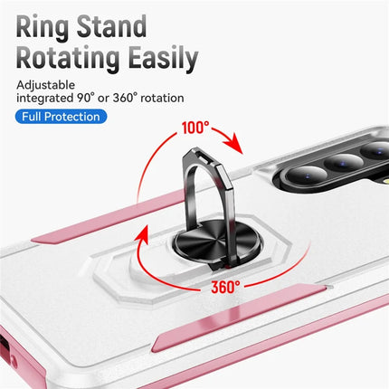 For Samsung Galaxy A56 5G Case Military Grade Ring Kickstand PC + TPU Phone Cover