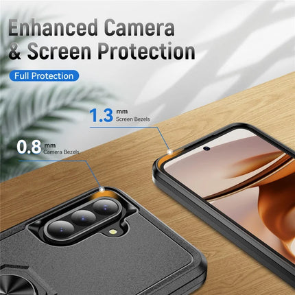 For Samsung Galaxy A56 5G Case Military Grade Ring Kickstand PC + TPU Phone Cover
