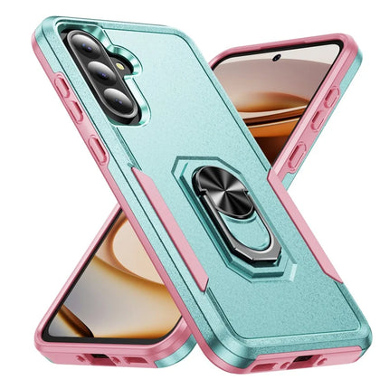 For Samsung Galaxy A56 5G Case Military Grade Ring Kickstand PC + TPU Phone Cover