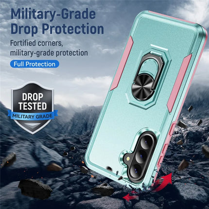 For Samsung Galaxy A56 5G Case Military Grade Ring Kickstand PC + TPU Phone Cover
