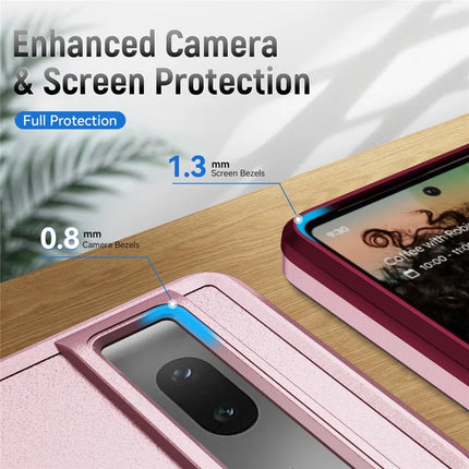 For Google Pixel 7 5G Case Military Grade Ring Kickstand PC+TPU Phone Cover